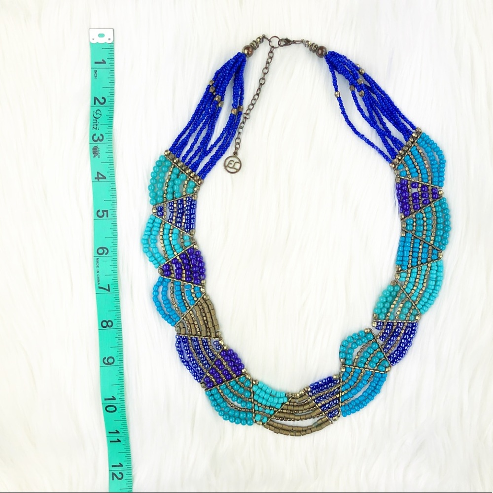 Shades of Blue Necklace - Picture 6 of 6